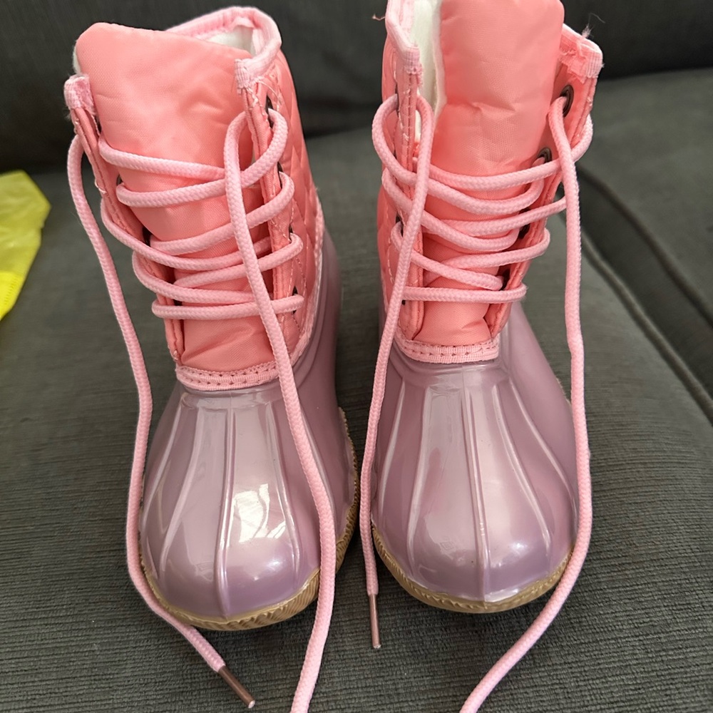 Kids Pink and Purple Boots